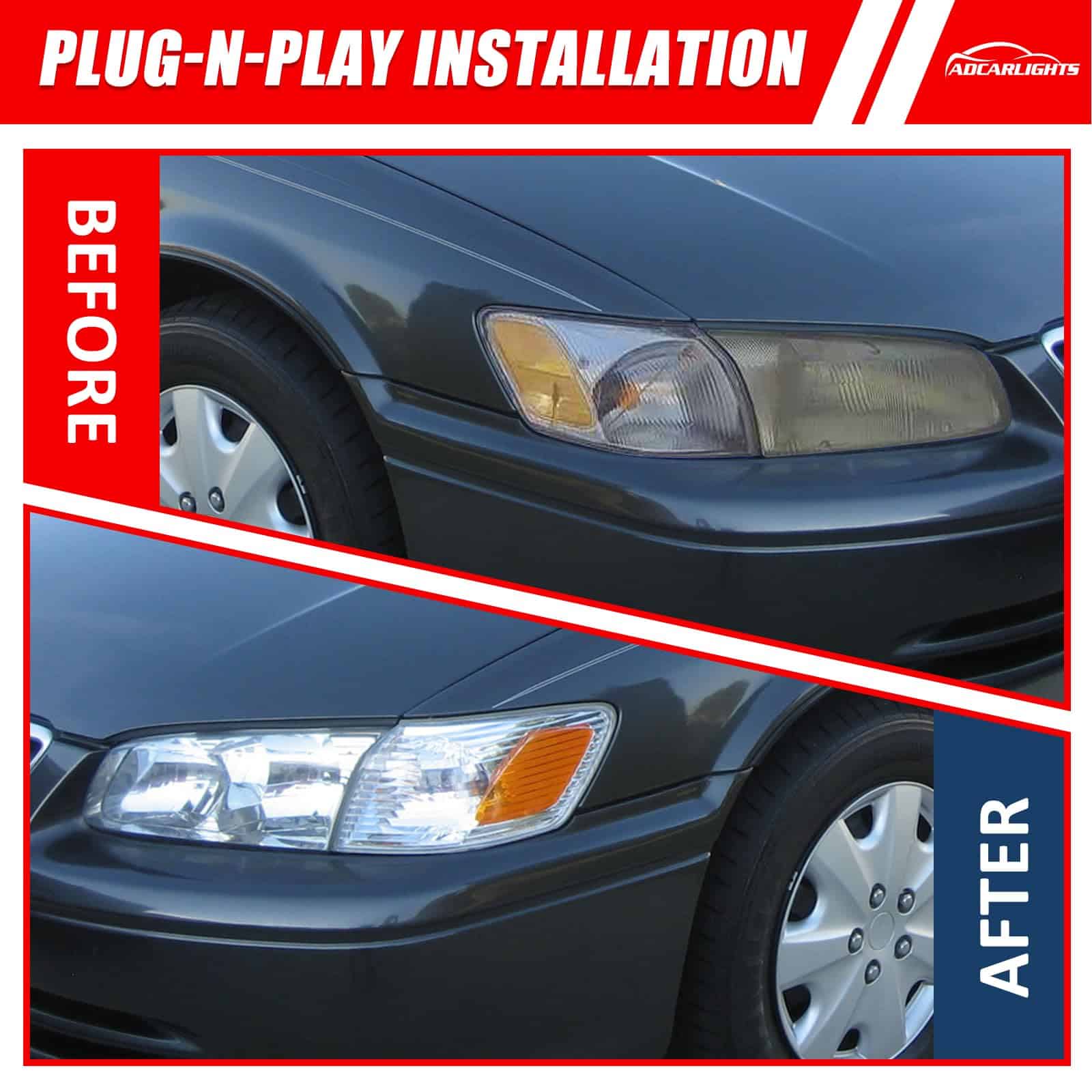 Conjunto de Faros ADCARLIGHTS Compatible con Toyota Camry - Imagen 6