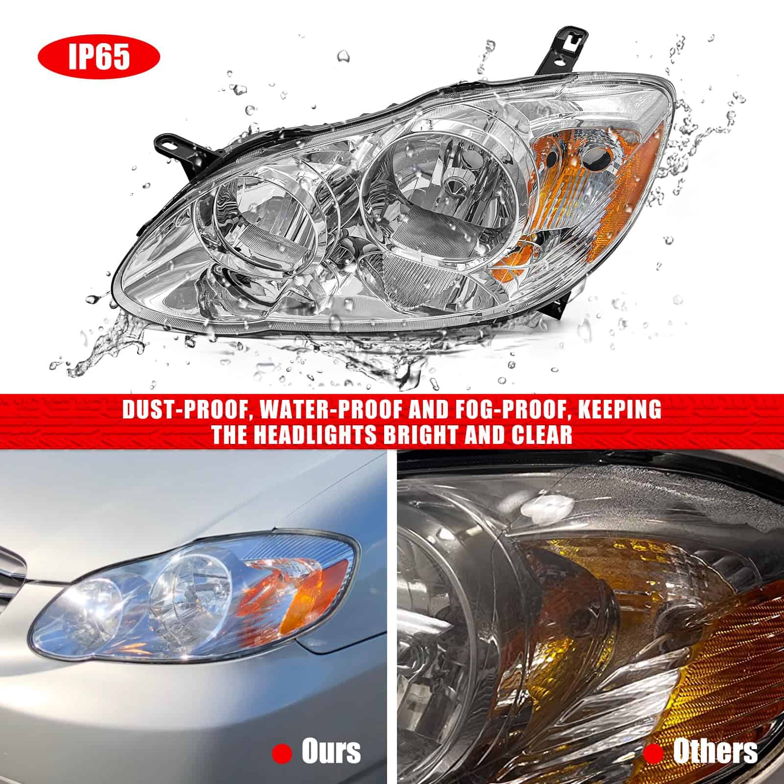 Conjunto de Faros Delanteros Compatible con 2003 2004 2005 - Imagen 7