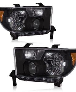 ADCARLIGHTS Compatible con 2007 2008 2009 -Negro con reflect