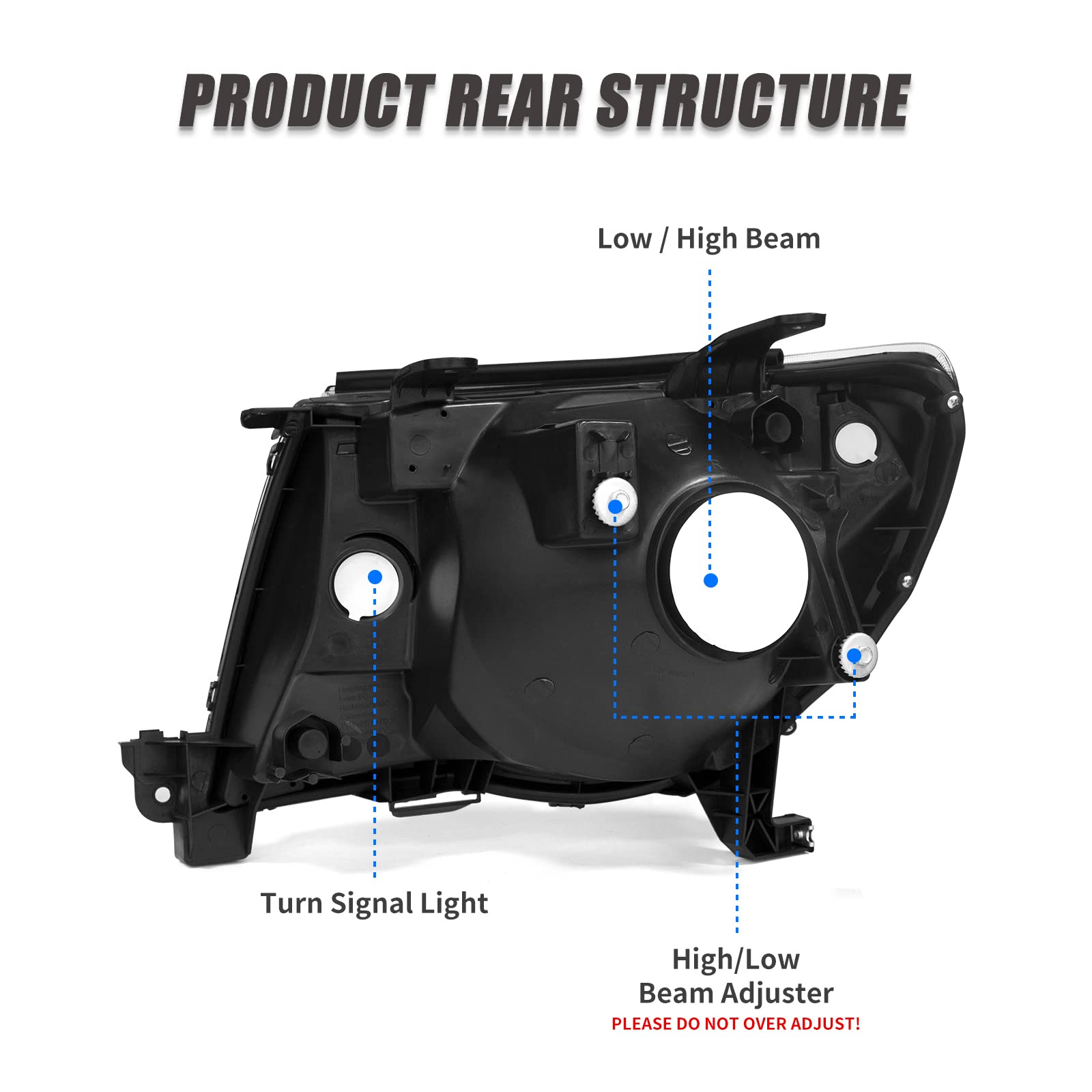 Conjunto de faros ADCARLIGHTS Compatible con Toyota Tacoma - Imagen 6