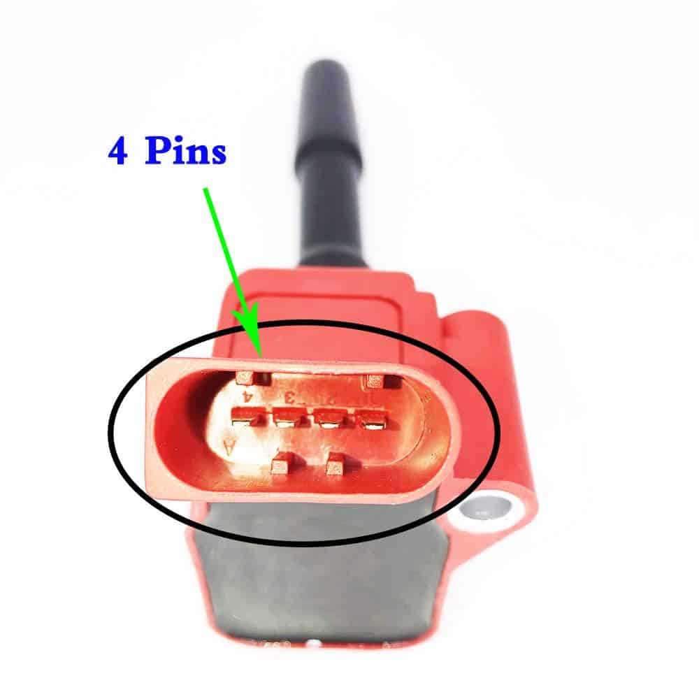 Paquete de 4 Bobinas de Encendido Rojas Compatibles con - Imagen 5