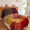 Manta de Chenille Boho AIVIA, Cubierta de Muebles