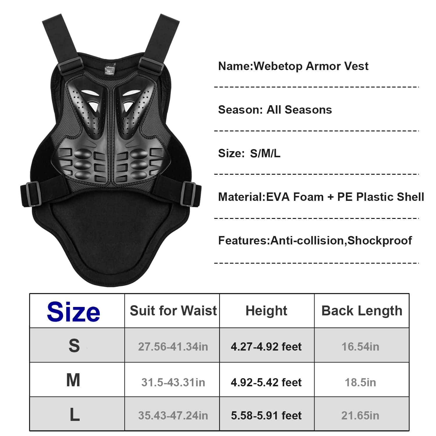 Chaleco de Protección Webetop Armor para Adultos para - Imagen 6