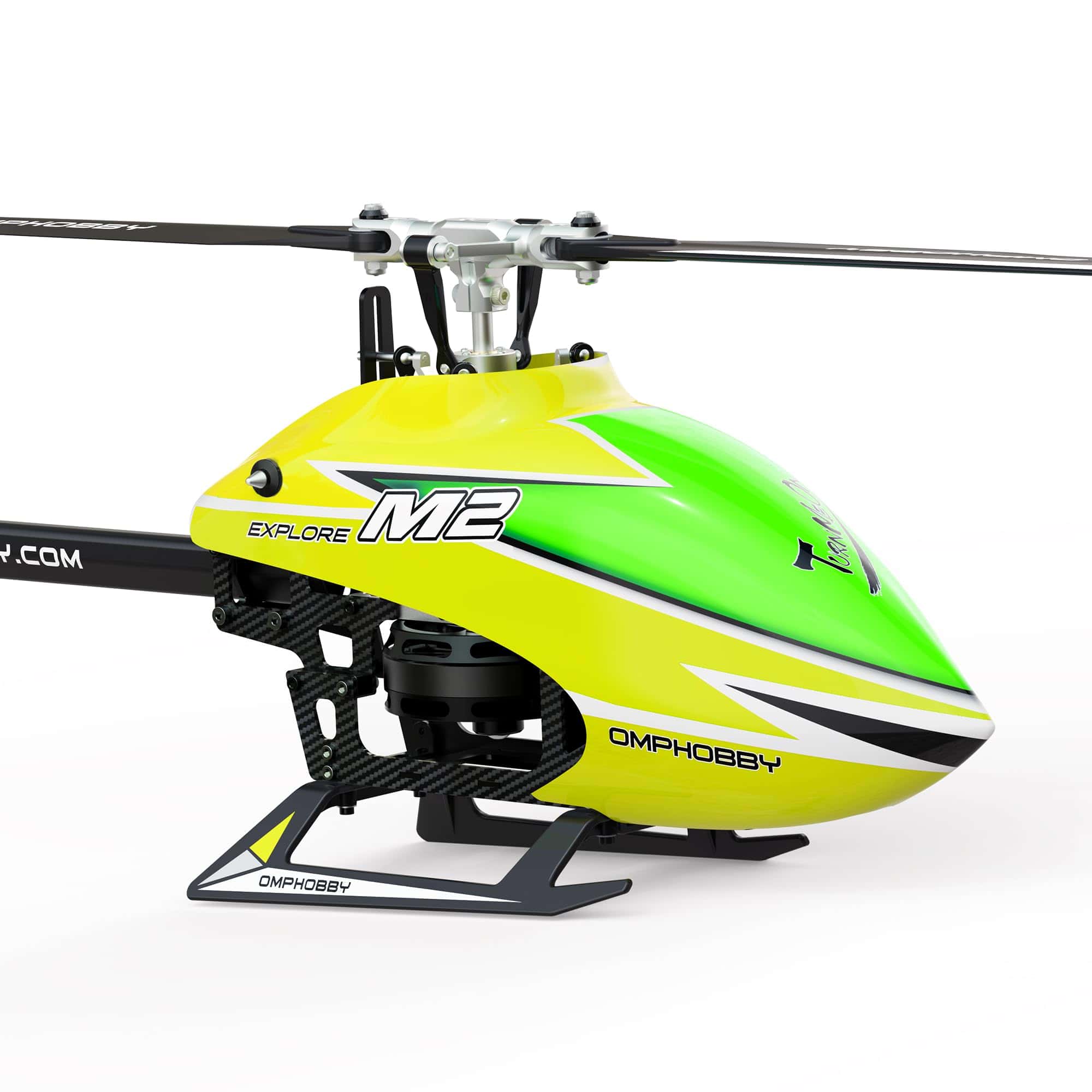 OMPHOBBY M2 Explore Helicóptero RC para Adultos Motor Dual