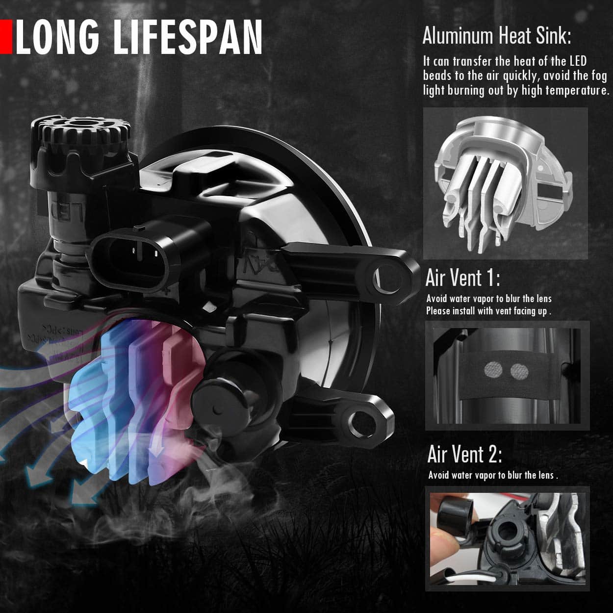 Faro de Niebla LED Actualizado para Toyota Camry RAV4 - Imagen 6