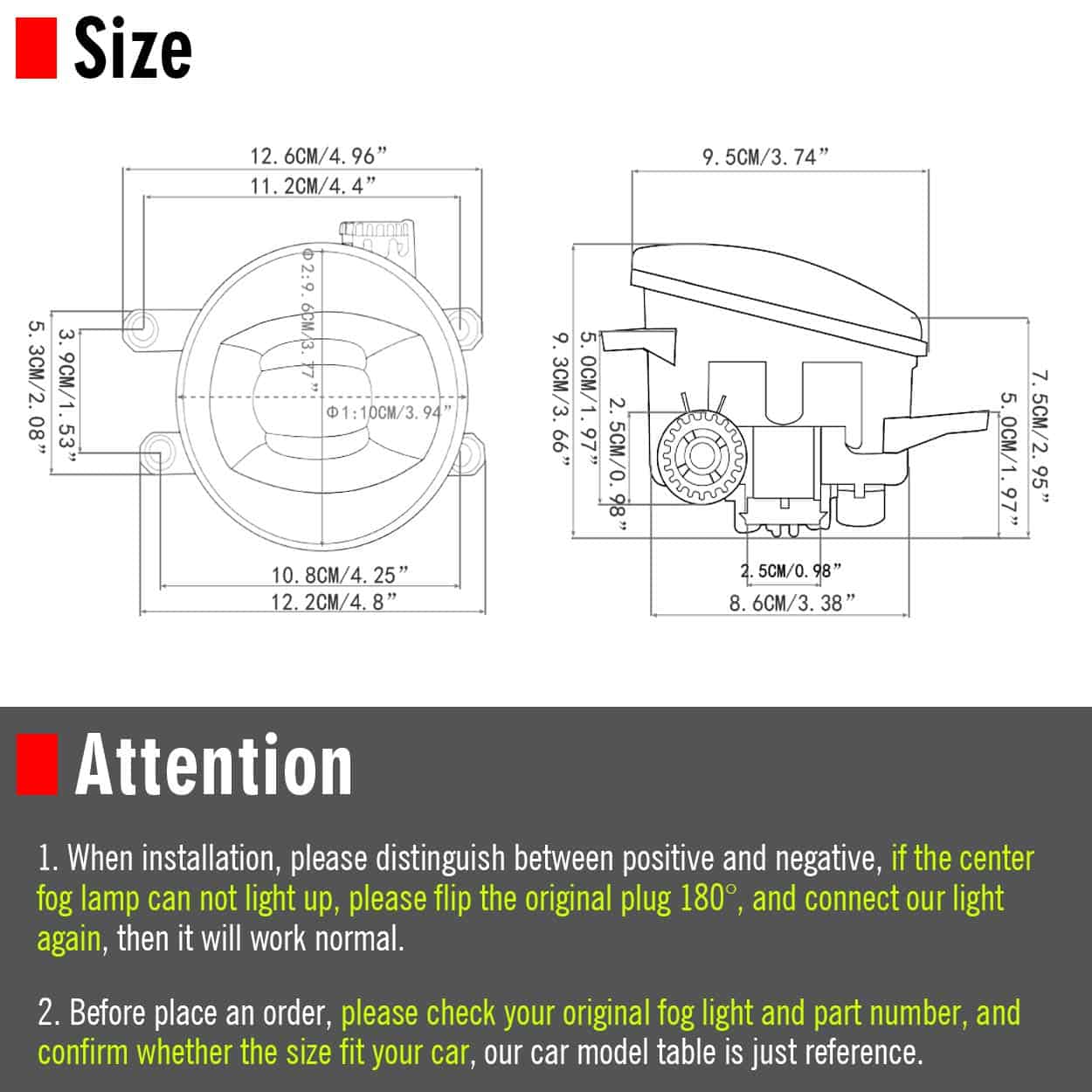 Faro de Niebla LED Actualizado para Toyota Camry RAV4 - Imagen 8