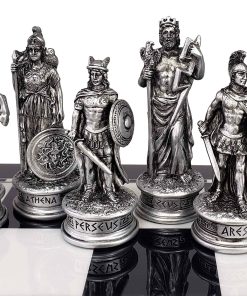 Conjunto de piezas de ajedrez de dioses del Olimpo de la