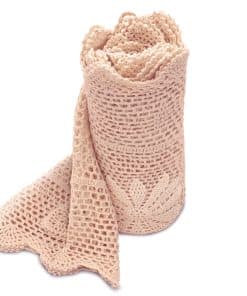 Manta de ganchillo de algodón Dusk 50x60 hecha a mano