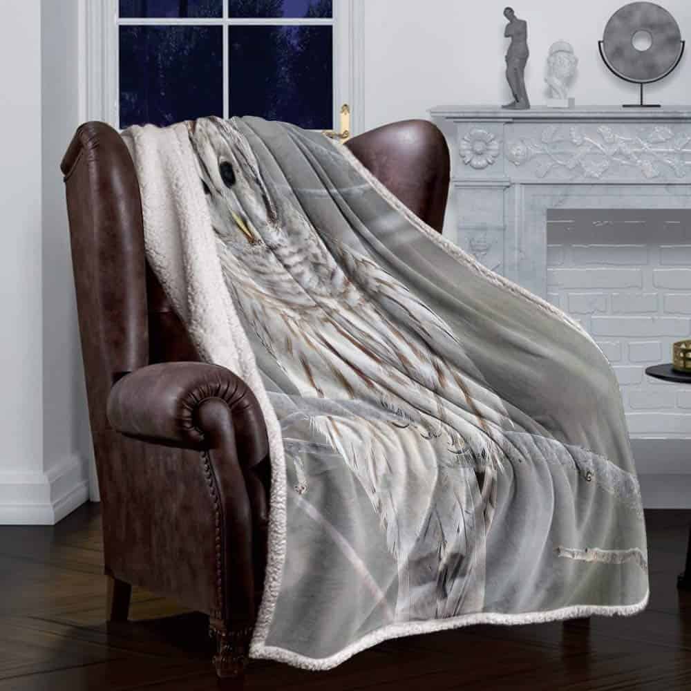 Manta de Sherpa de Búho, Súper Gruesa y Cálida Manta de - Imagen 3