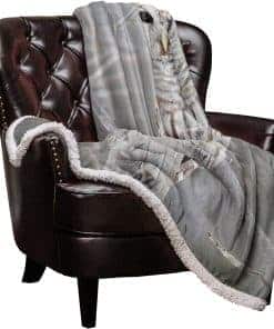 Manta de Forro Polar de Búho, Súper Gruesa y Cálida Manta