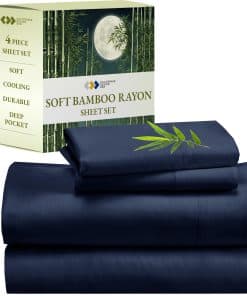 Juego de sábanas California Design Den Rayon -Azul marino