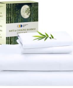 Juego de sábanas King de lujo de bambú Rayon de California