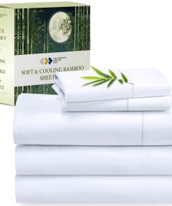 Juego de sábanas California Design Den Rayon de -Blanco Bril