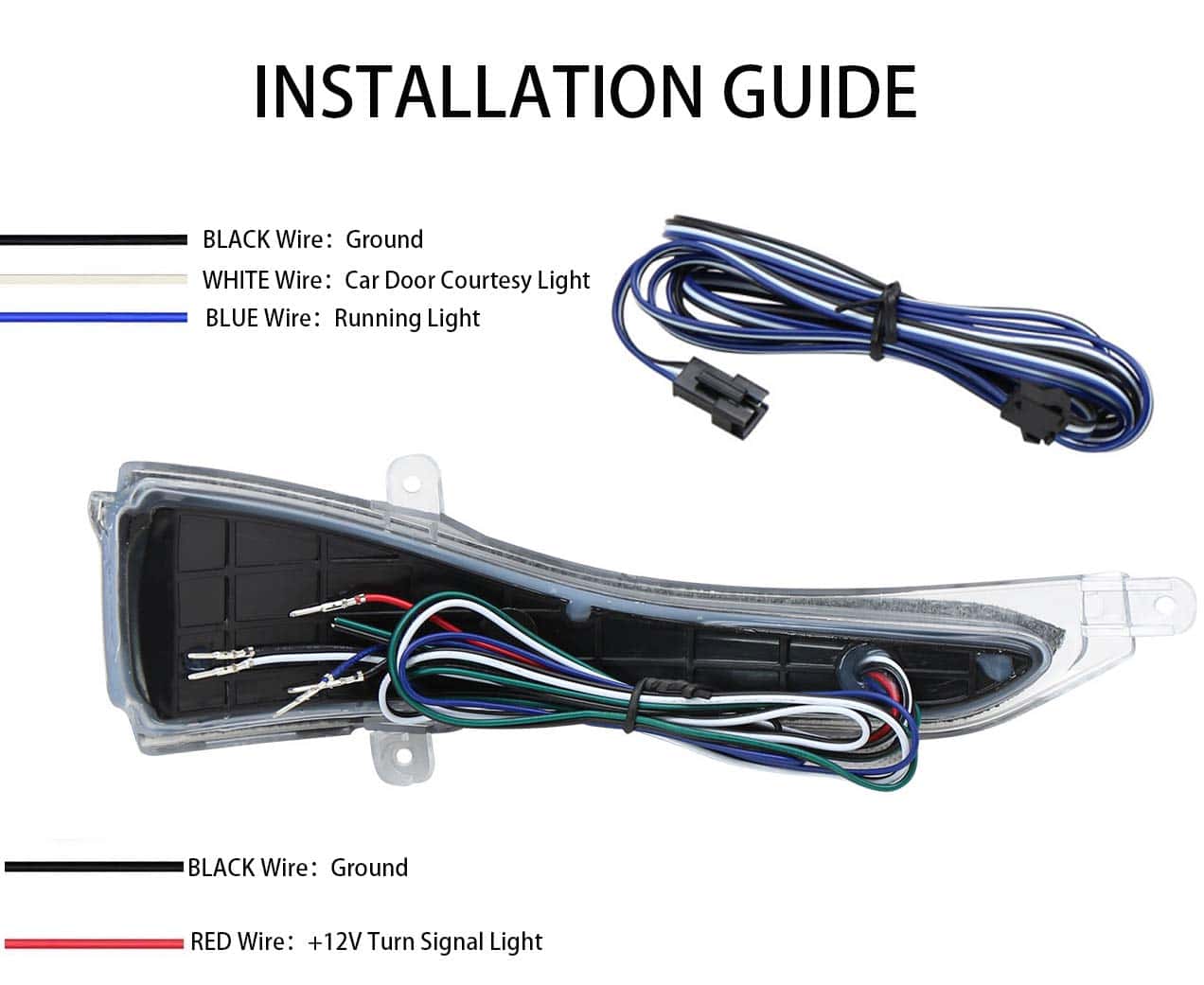 Luz Intermitente de Espejos Laterales con Indicador de Luz - Imagen 8