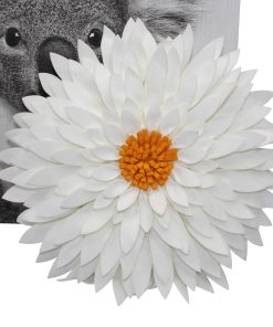 Almohada Decorativa de Flores - Almohada de Margarita 3D,