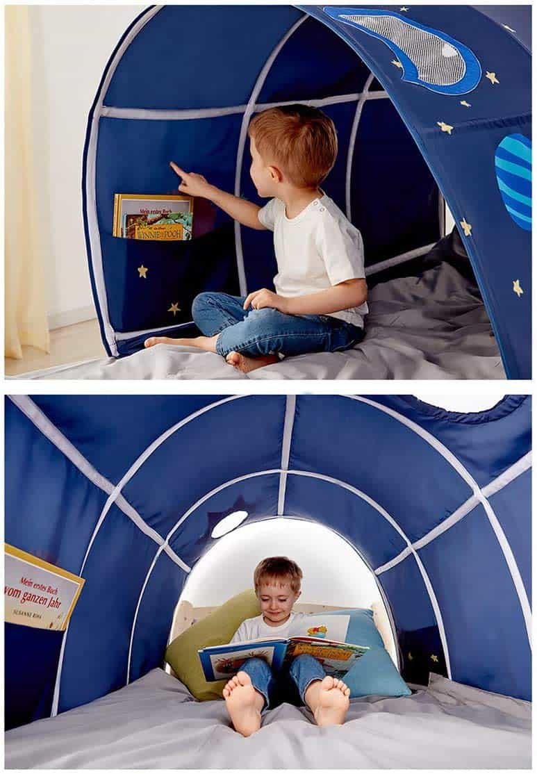 Casa de Juegos para Niñas y Niños en Forma de Cama de - Imagen 9