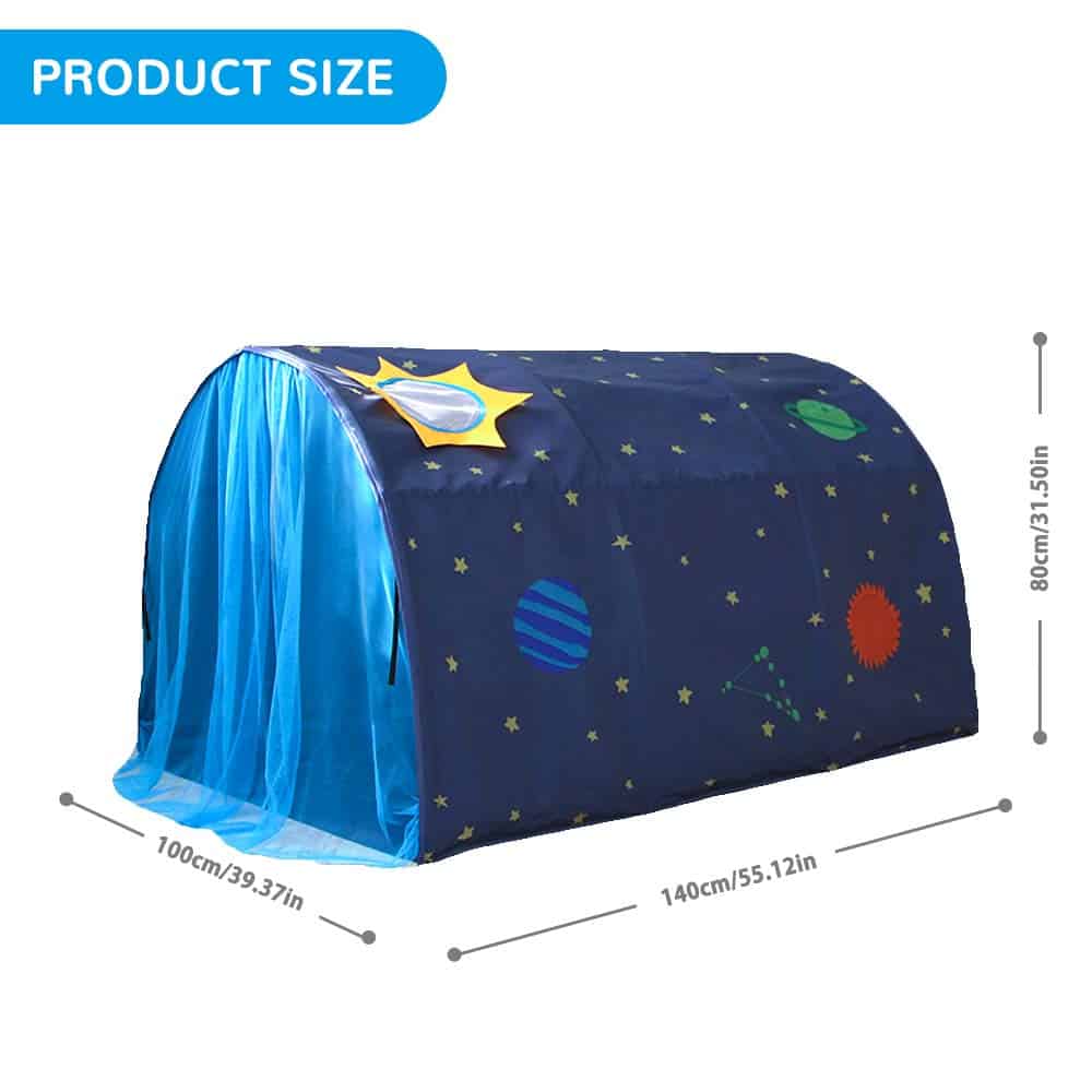 Casa de Juegos para Niñas y Niños en Forma de Cama de - Imagen 3