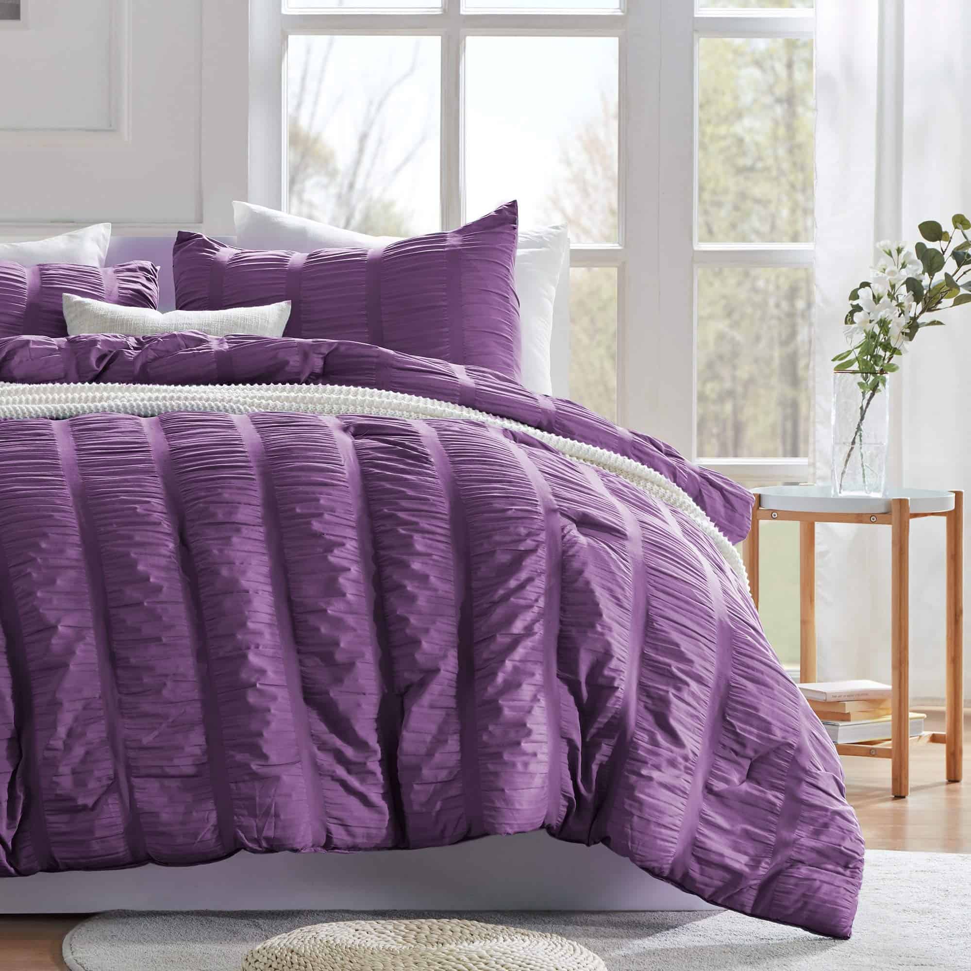 Set de edredón de lujo SLEEP ZONE Seersucker tamaño King 3