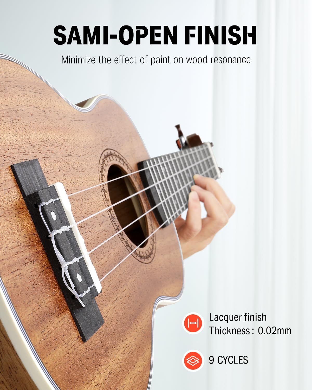 Kit de iniciación de ukelele Donner Concert 23 pulgadas - Imagen 6