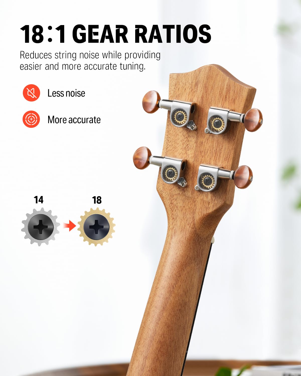 Kit de iniciación de ukelele Donner Concert 23 pulgadas - Imagen 4