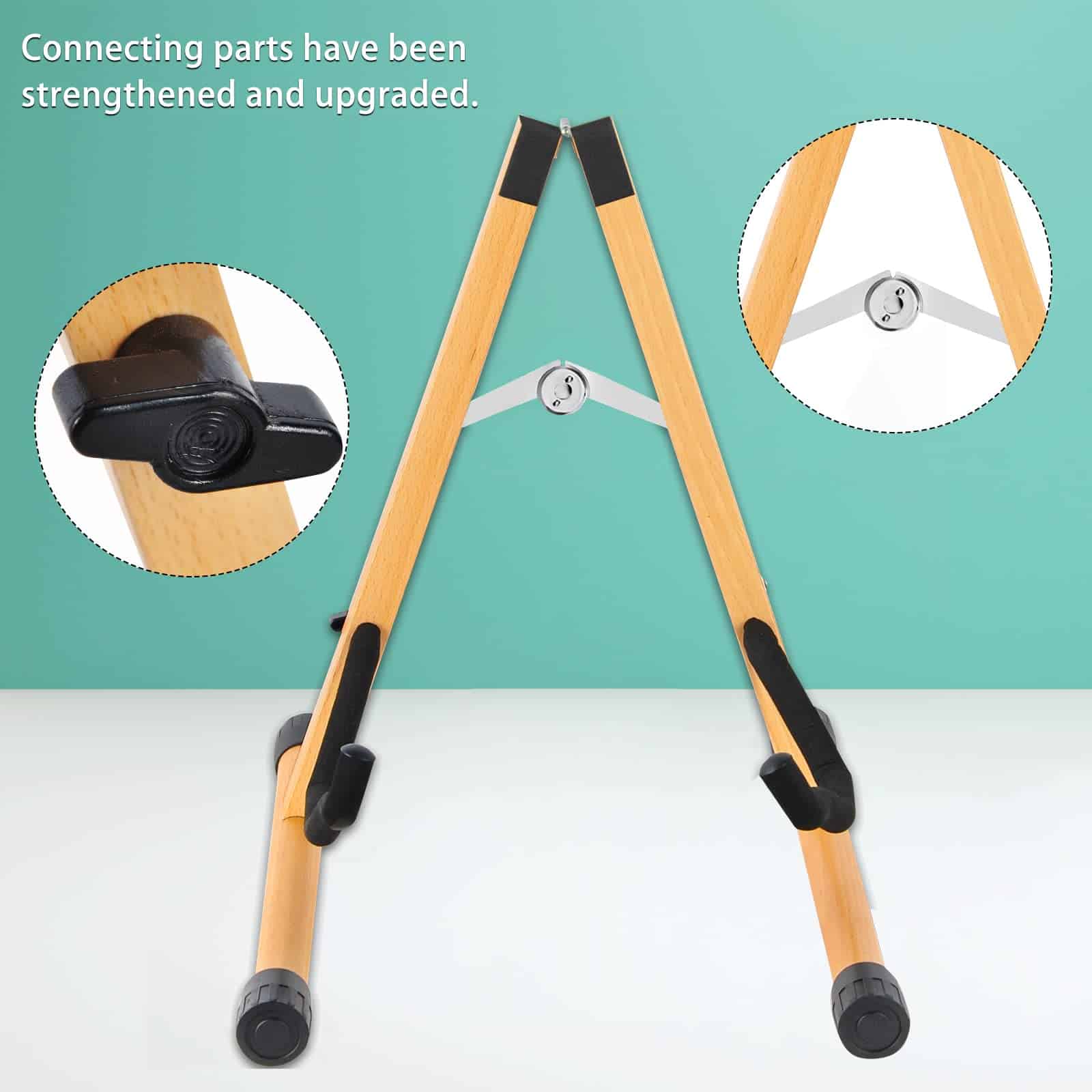 Soporte de Guitarra Ajustable de Madera de Haya VANPHY, - Imagen 5