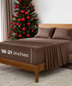 Juego de Sábanas California King Mellanni Extra Profundas -