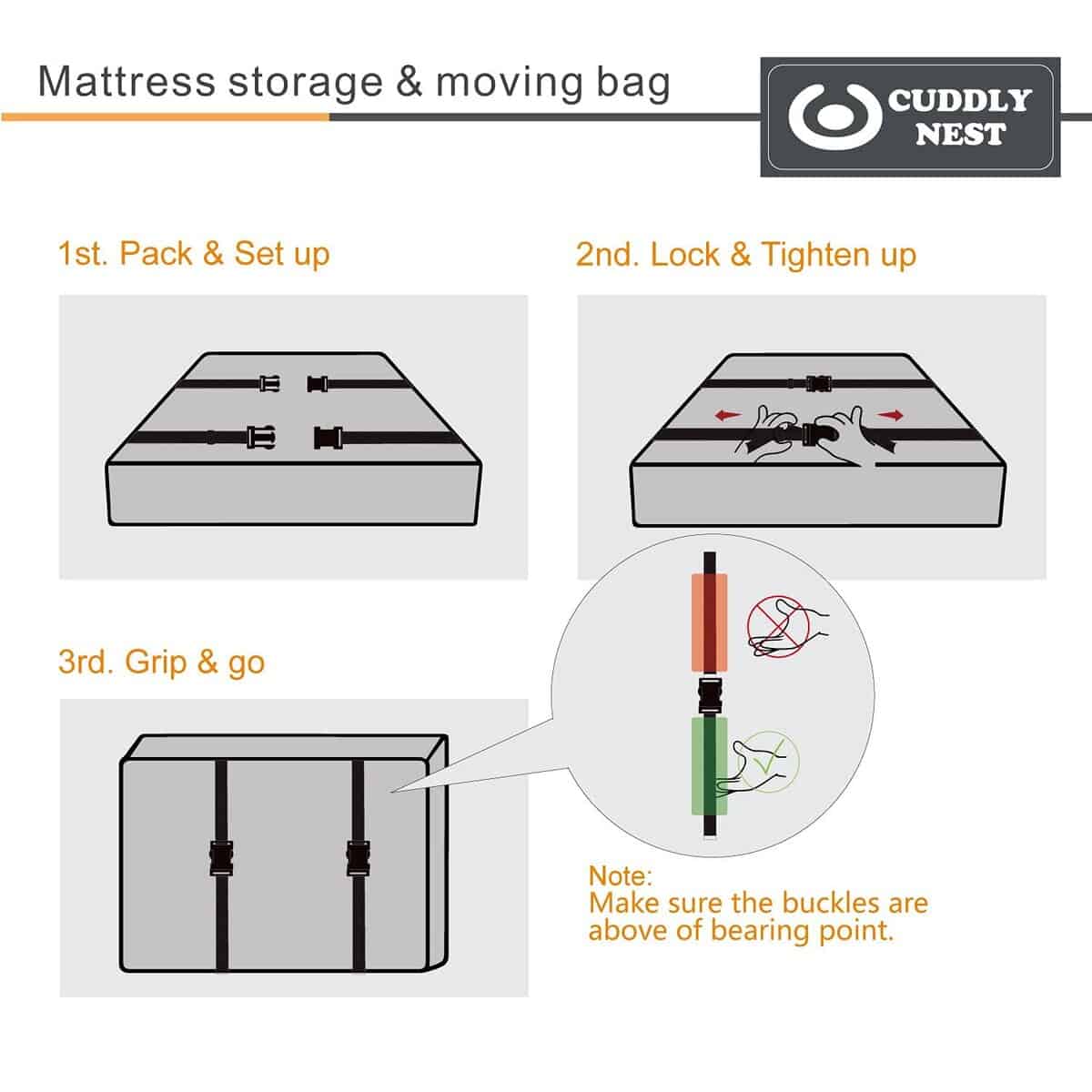 Bolsa de Almacenamiento Impermeable para Colchón de Lona - Imagen 7