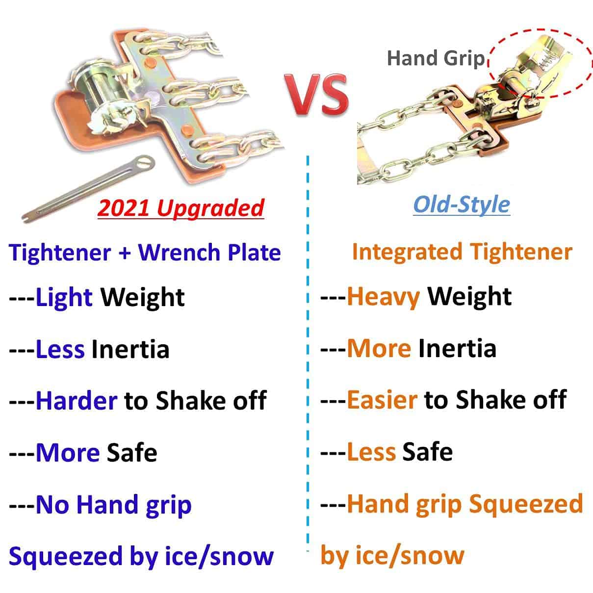 Cadenas de Nieve NICEASY Actualizadas, Cadenas para RV, - Imagen 3