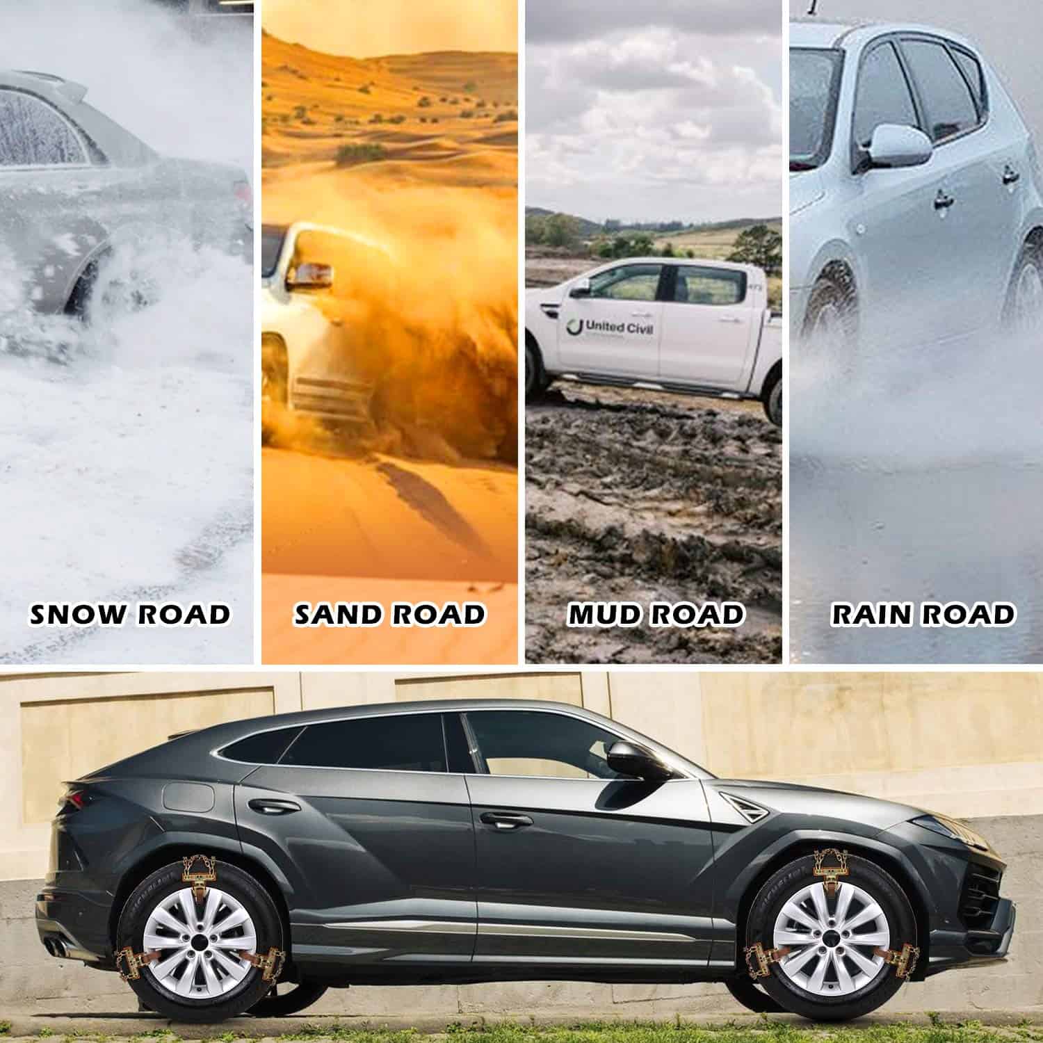 Cadenas de Nieve NICEASY Actualizadas, Cadenas para RV, - Imagen 8