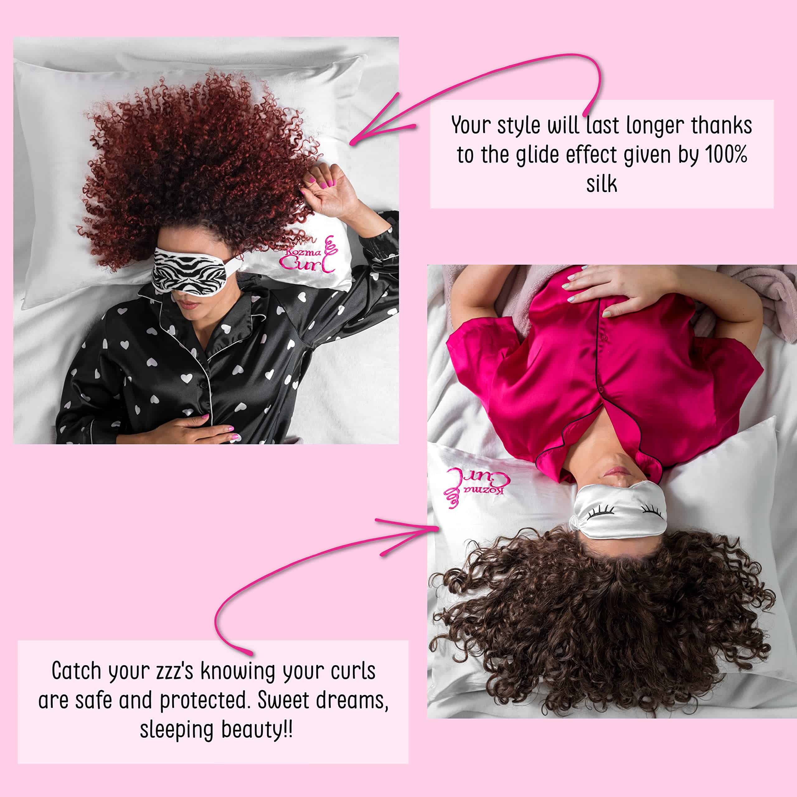 Funda de Almohada de Seda Beauty Sleep de Kozma Curl, Funda - Imagen 6