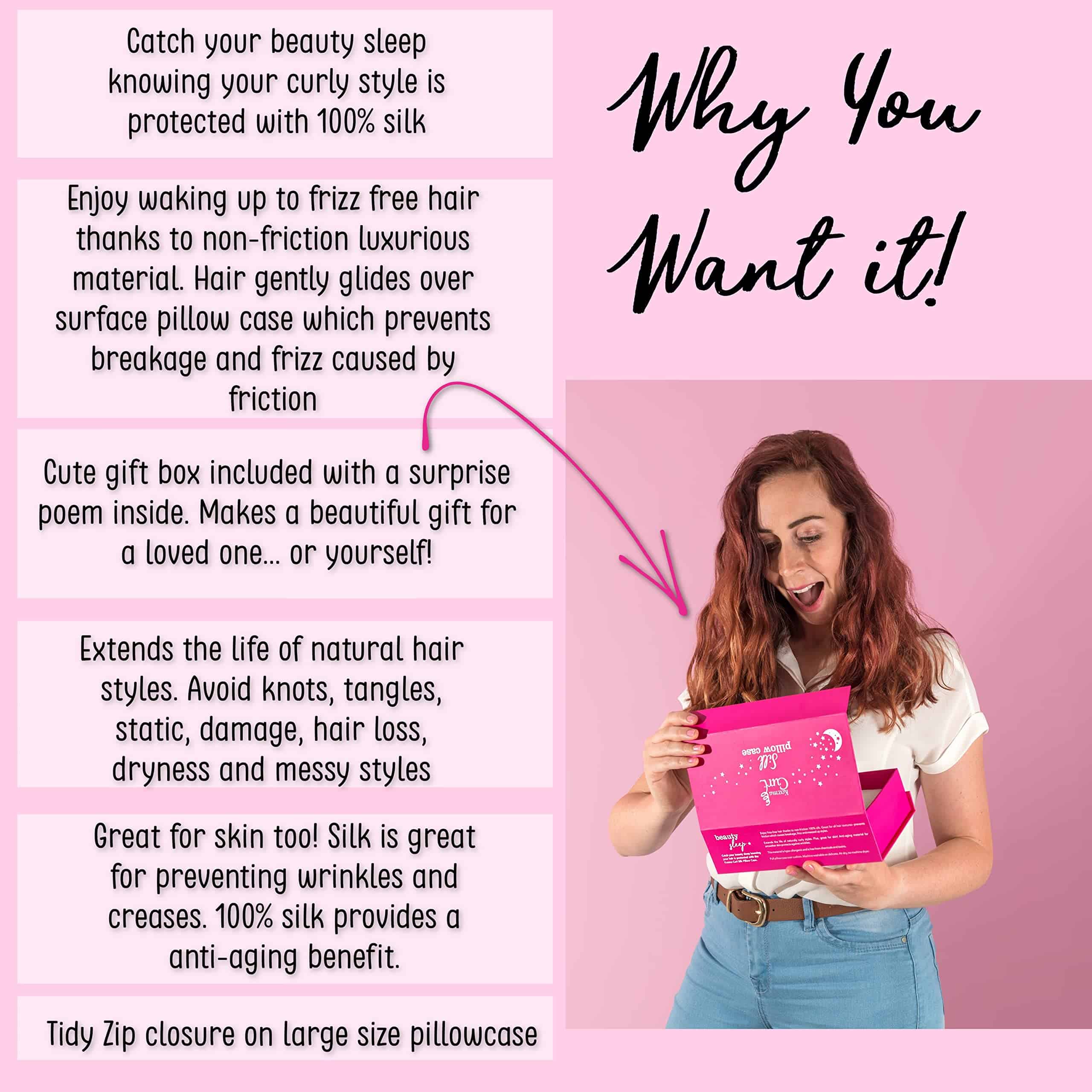 Funda de Almohada de Seda Beauty Sleep de Kozma Curl, Funda - Imagen 4