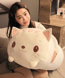 Almohada de Peluche de Gato Jensquaify, Suave Peluche de