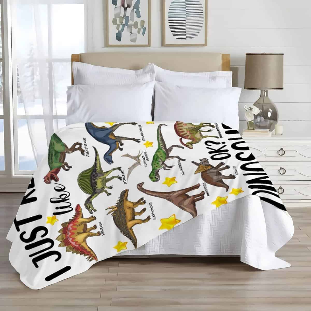 Manta MYSTCOVER I Just Really Like Dinosaurs - Regalos para - Imagen 9