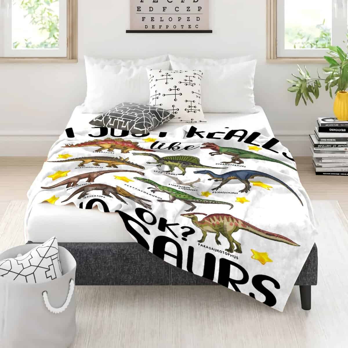 Manta MYSTCOVER I Just Really Like Dinosaurs - Regalos para - Imagen 8