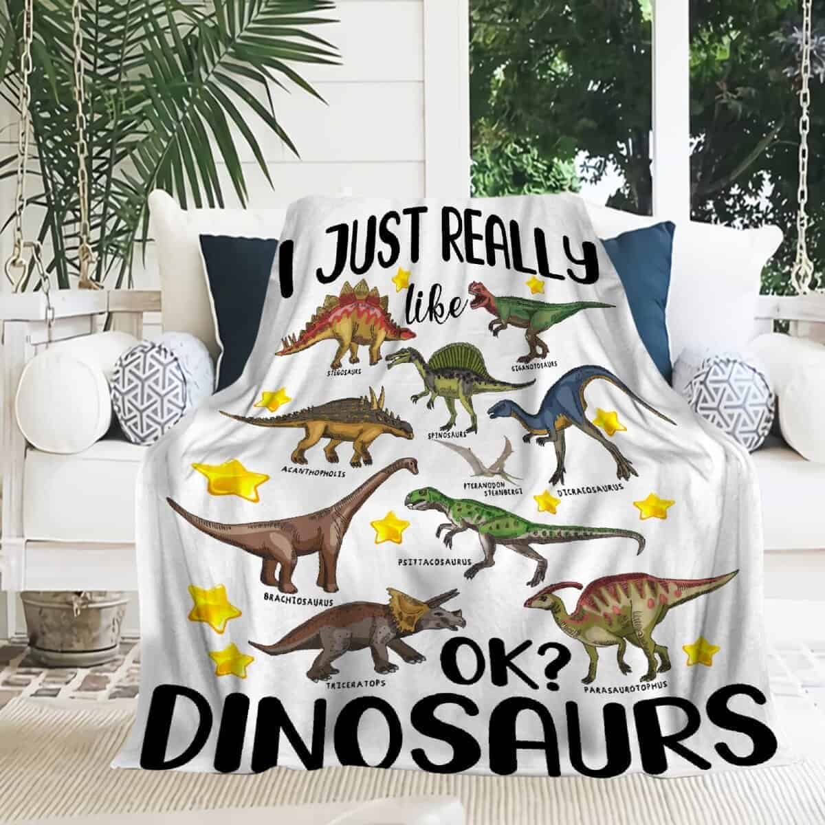 Manta MYSTCOVER I Just Really Like Dinosaurs - Regalos para - Imagen 7