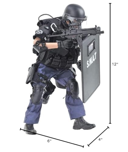 Figura de Acción de Fuerzas Especiales de 12 Pulgadas SWAT - Imagen 8