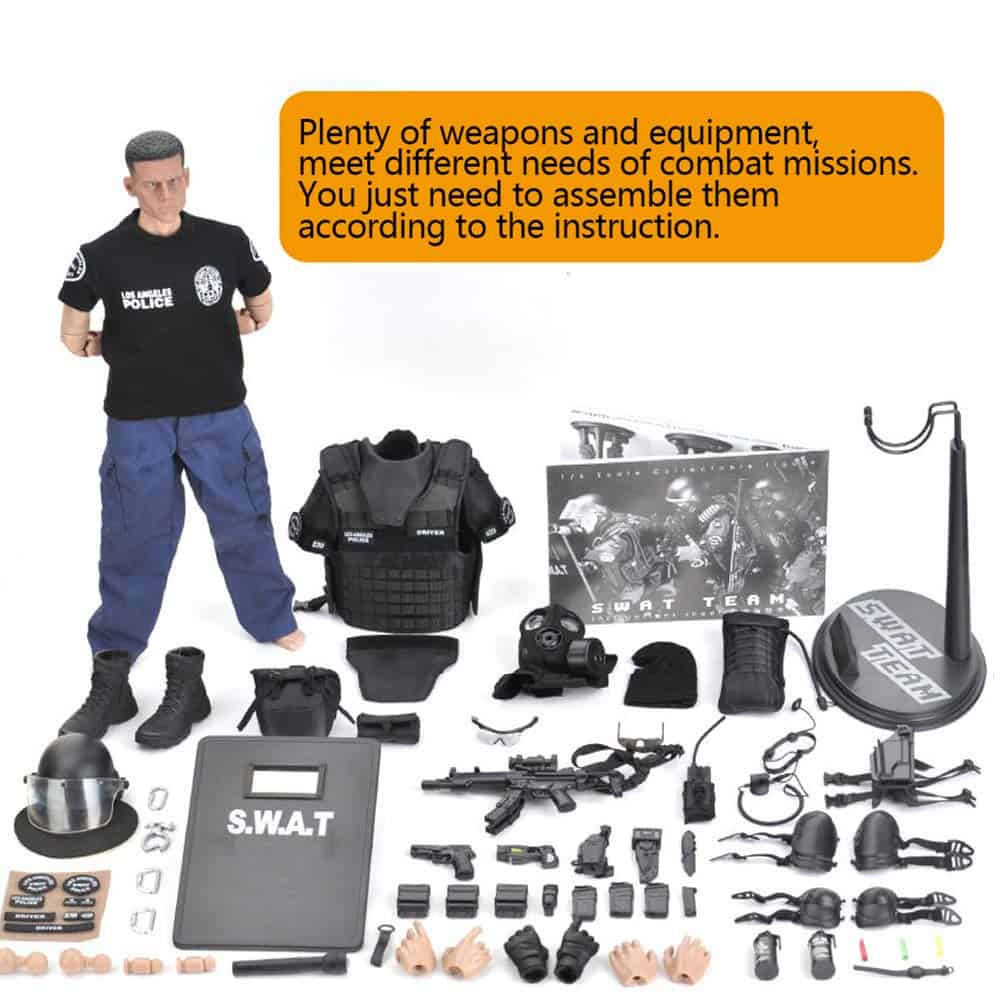 Figura de Acción de Fuerzas Especiales de 12 Pulgadas SWAT - Imagen 4