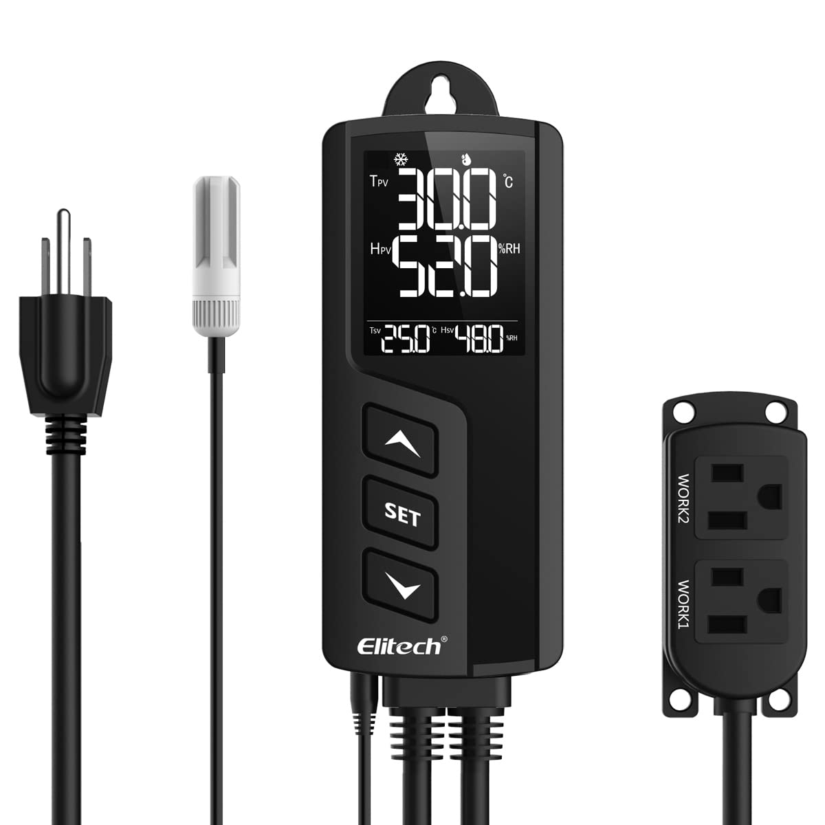 Controlador de Temperatura y Humedad Elitech STC-1000 TH