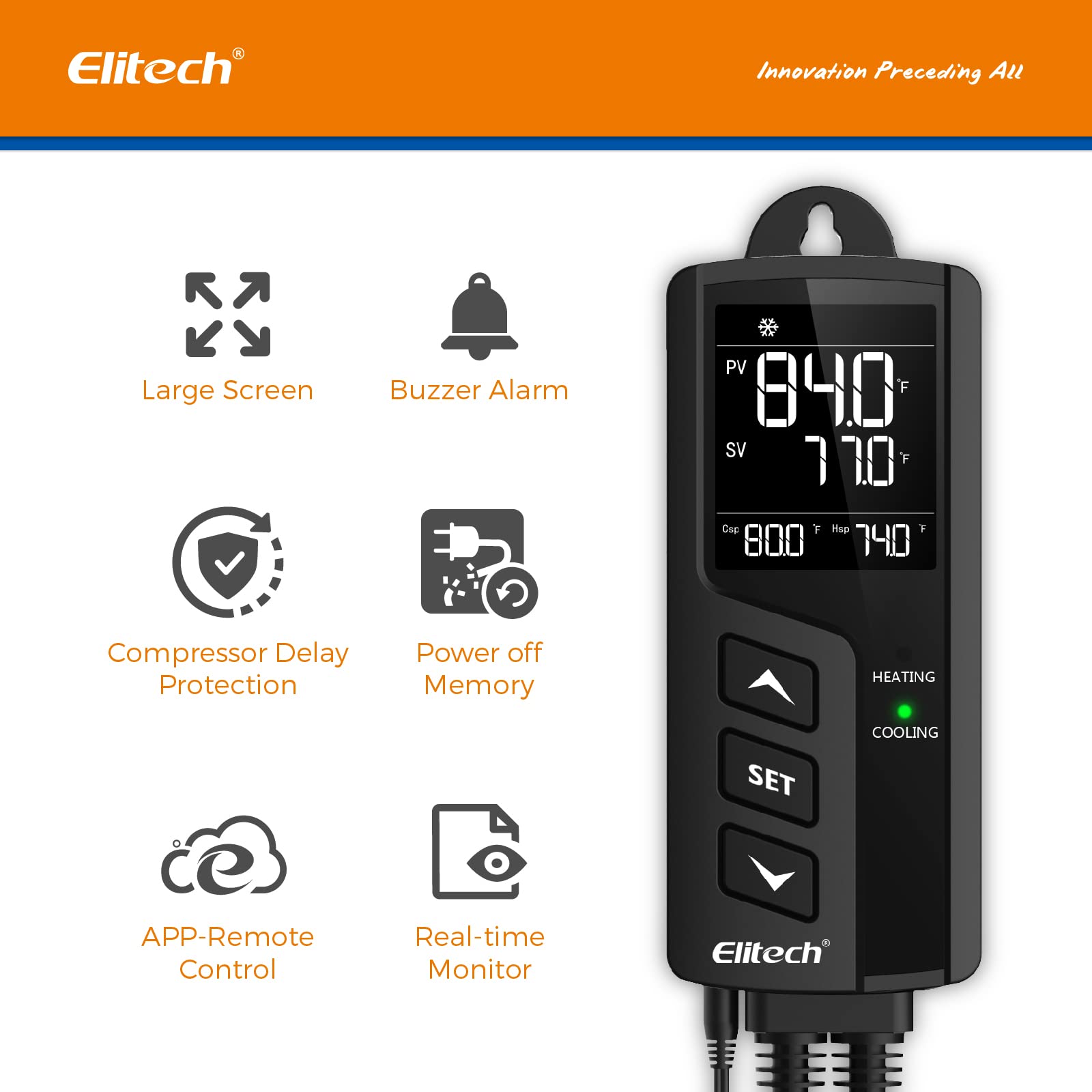 Controlador de Temperatura y Humedad Elitech STC-1000 TH - Imagen 7