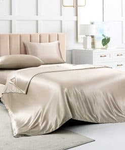 Juego de sábanas de seda Queen, Juego de sábanas satinadas