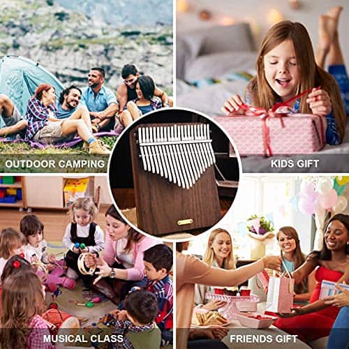LingTing Kalimba 21 teclas Dedo Piano Mbira Regalo para - Imagen 7