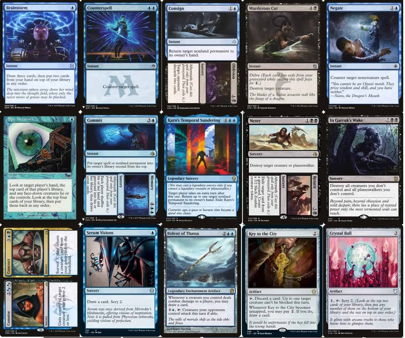 Baraja del Comandante Ninja - Yuriko - Dimir Azul Negro - - Imagen 5