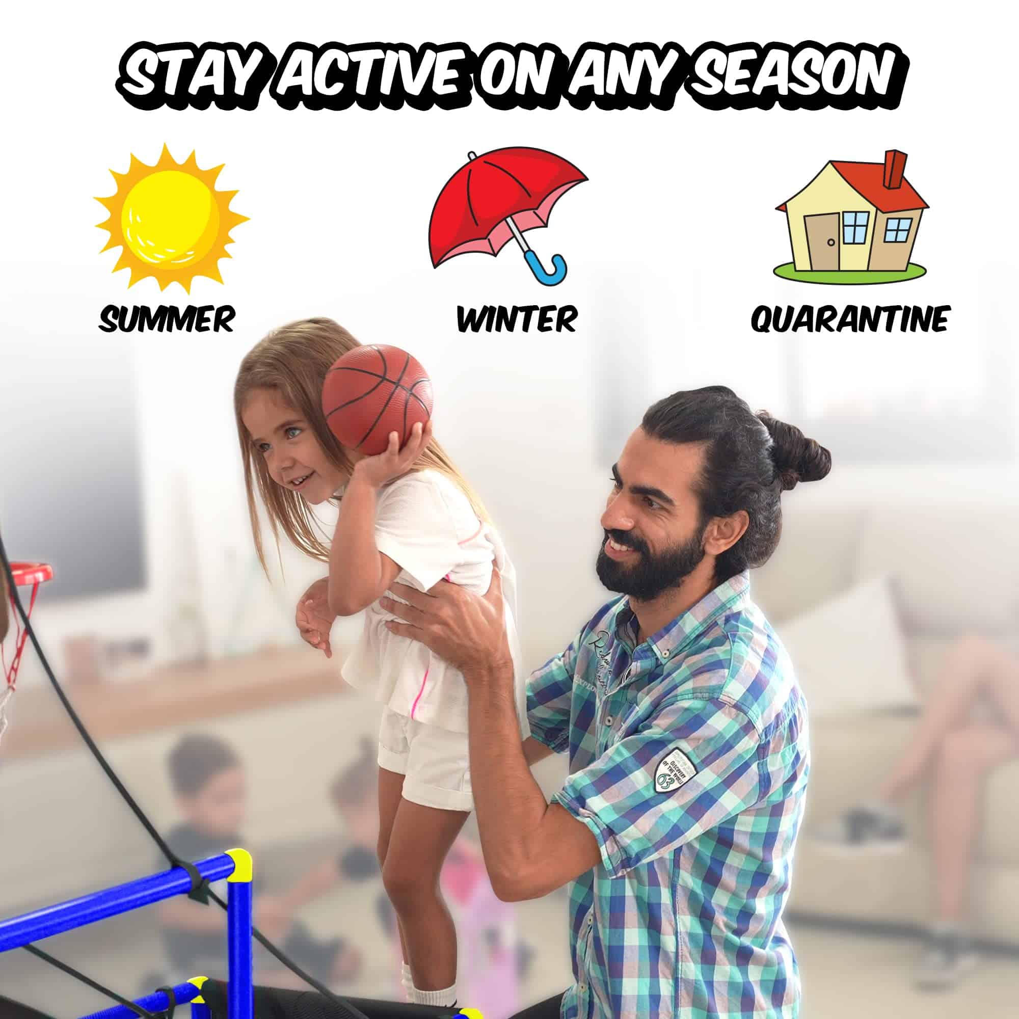 Juego de Aro de Baloncesto BESTKID BALL para Niños - Aro de - Imagen 6