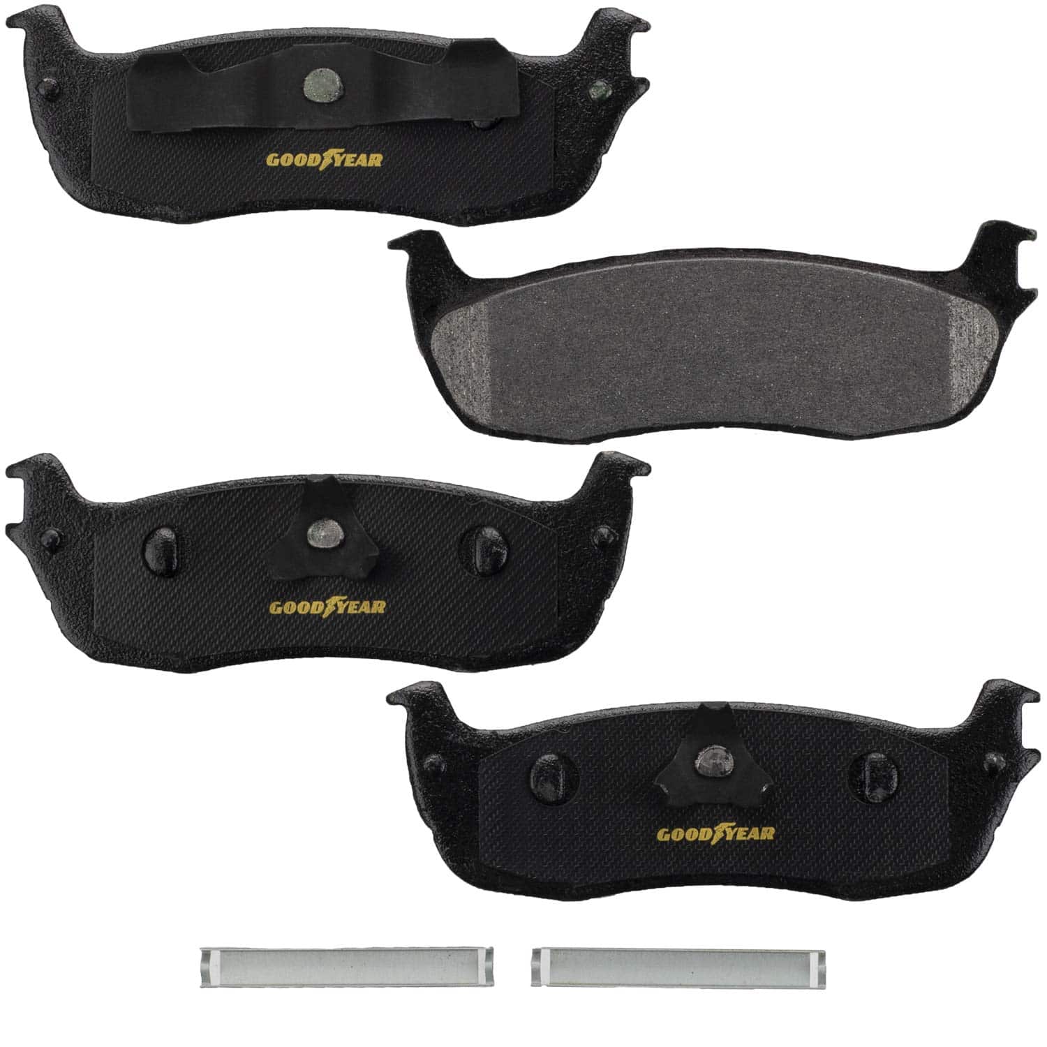 Pastillas de freno trasero Goodyear con ranuras y chaflán
