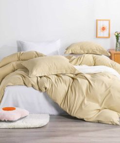 Juego de Funda Nórdica King NTBAY, 1 Funda -Beige Claro