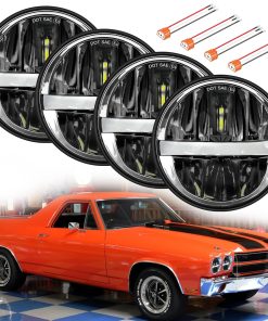 Faros LED redondos de 5 3/4 pulgadas con reflector Hi/Lo y