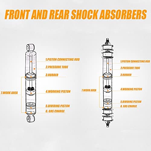 RANSOTO Reemplazar 1014236 1014235 Amortiguadores - Imagen 3