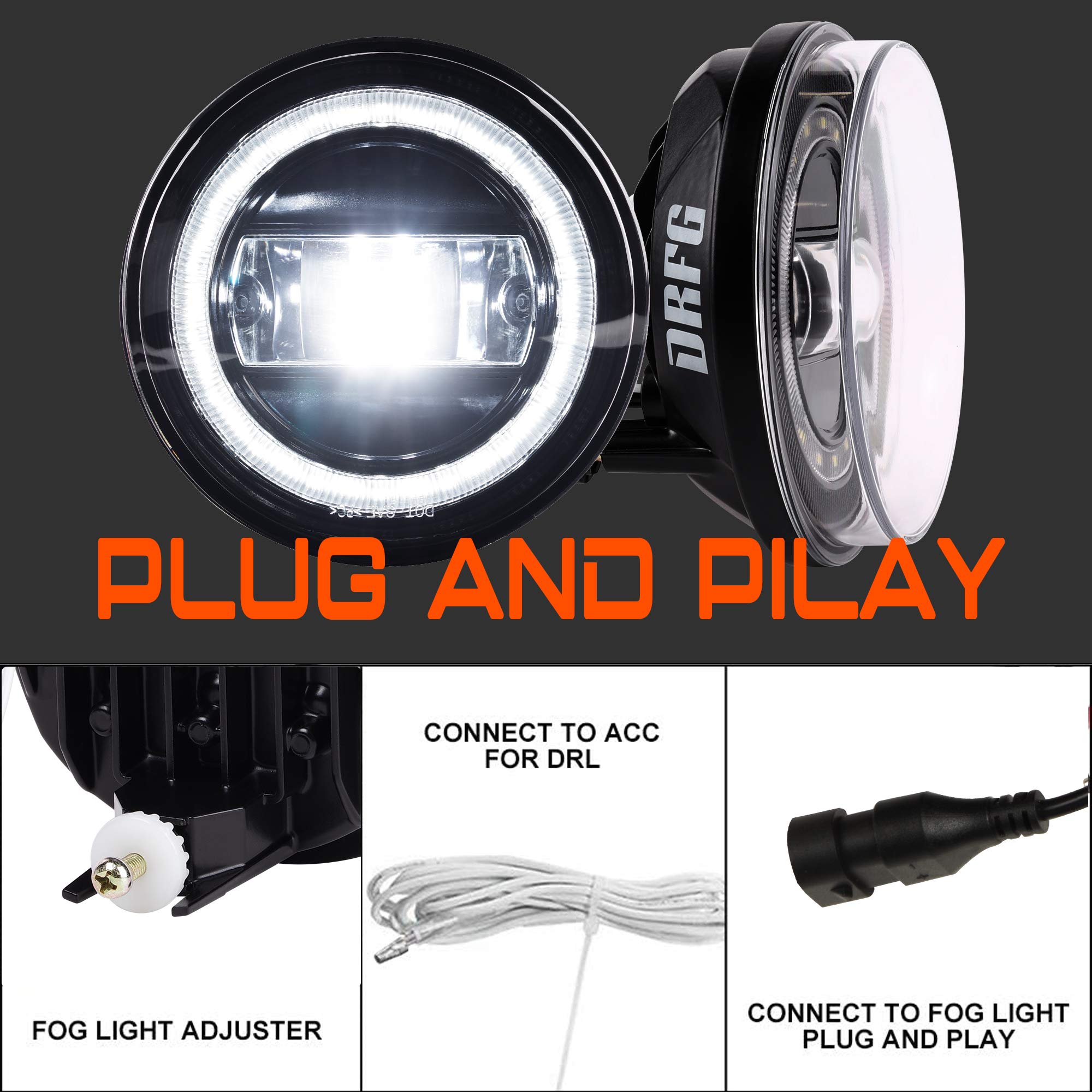 Ensamblaje de luz antiniebla LED con DRL para Tacoma - Imagen 7