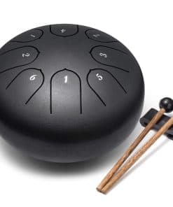 Lronbird Steel Tongue Drum 6 Pulgadas 8 Notas -Negro