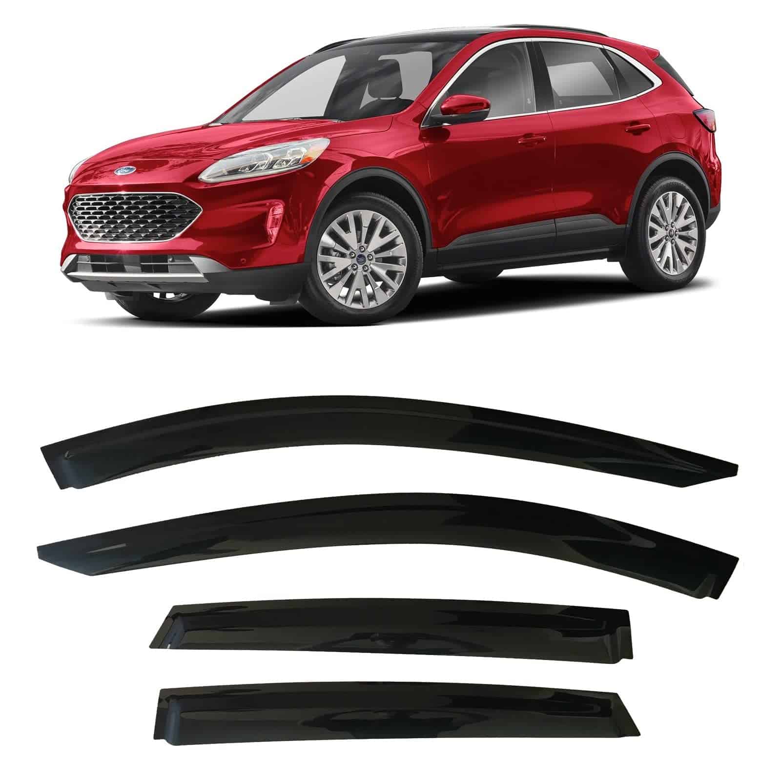 Viseras Deflectores de Ventana Lateral para Ford Escape S